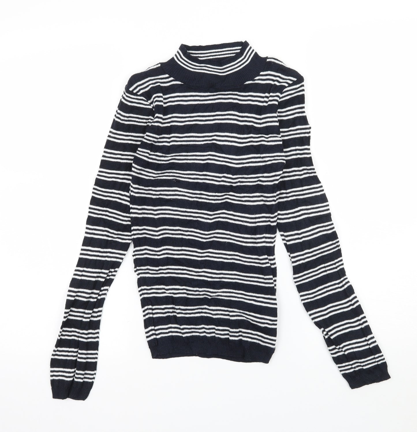 Primark Womens Blue Striped Knit Pullover Jumper Size 6