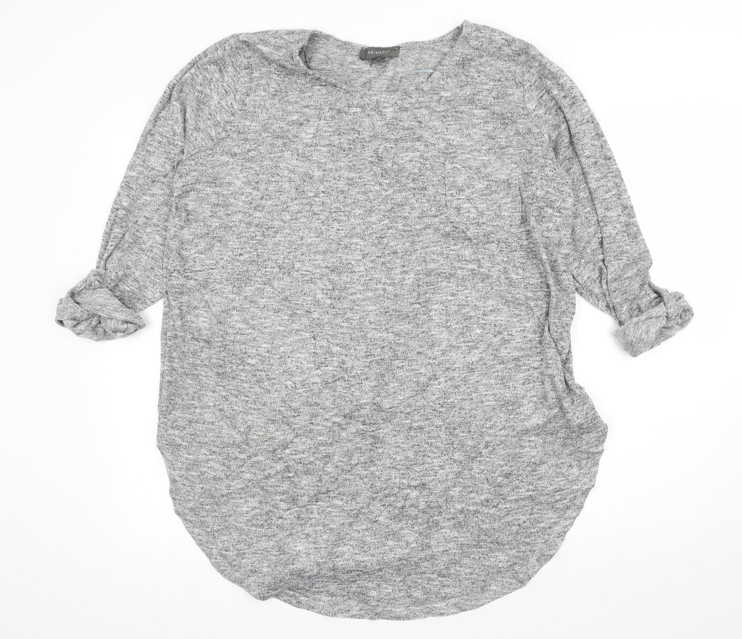 Primark Womens Grey  Knit Basic T-Shirt Size 20
