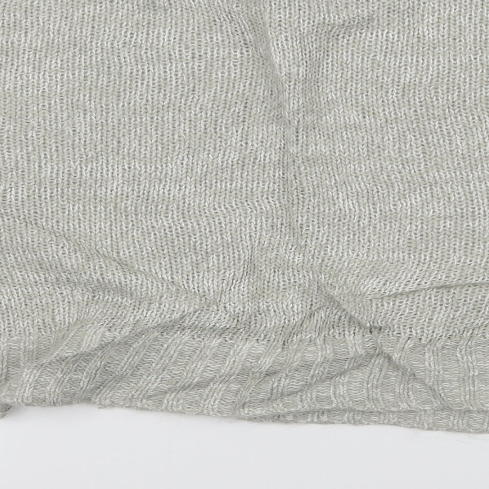 New Look Womens Grey  Knit Pullover Jumper Size L