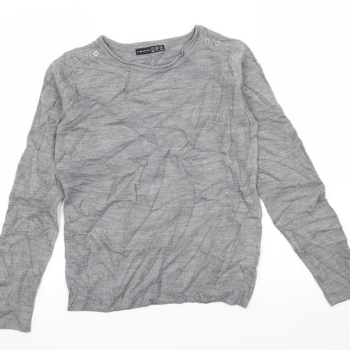 Atmosphere Womens Grey  Knit Pullover Jumper Size 8