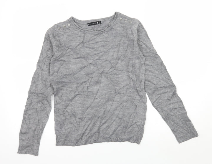 Atmosphere Womens Grey  Knit Pullover Jumper Size 8