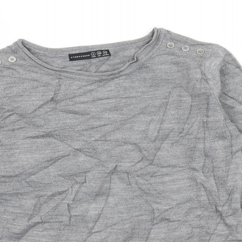 Atmosphere Womens Grey  Knit Pullover Jumper Size 8