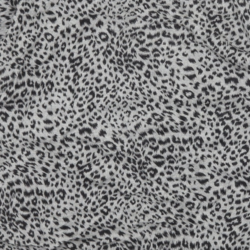 CC Womens Grey Animal Print Knit Cardigan Jumper Size M
