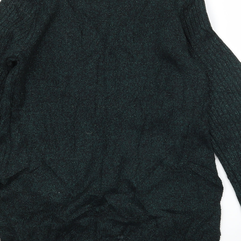 H&M Womens Green  Knit Pullover Jumper Size XS