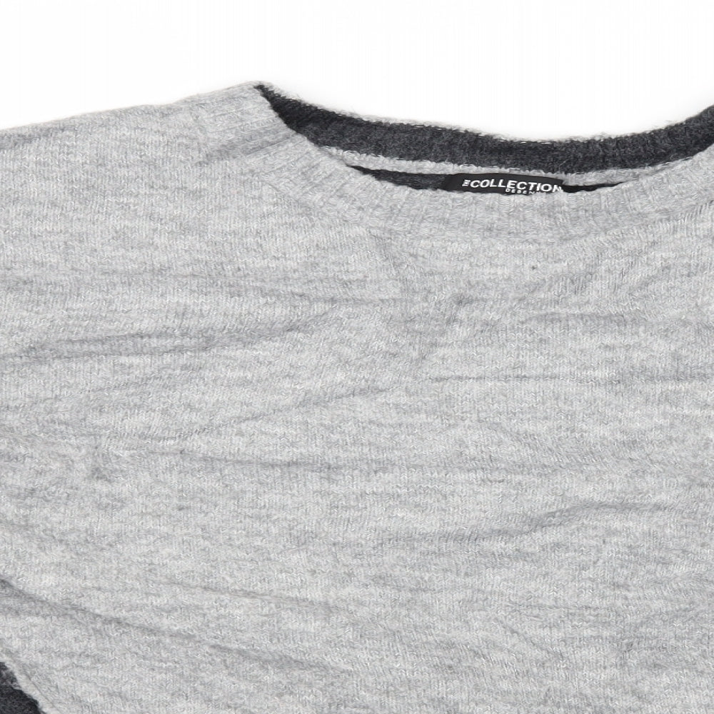 Debenhams Womens Grey  Knit Pullover Jumper Size 10