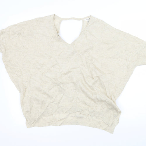 River Island Womens Ivory   Pullover Jumper Size 12  - Cut out back