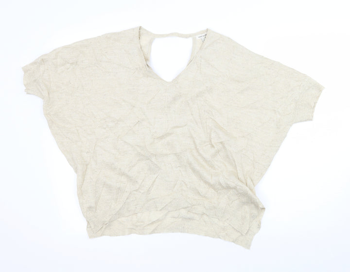 River Island Womens Ivory   Pullover Jumper Size 12  - Cut out back