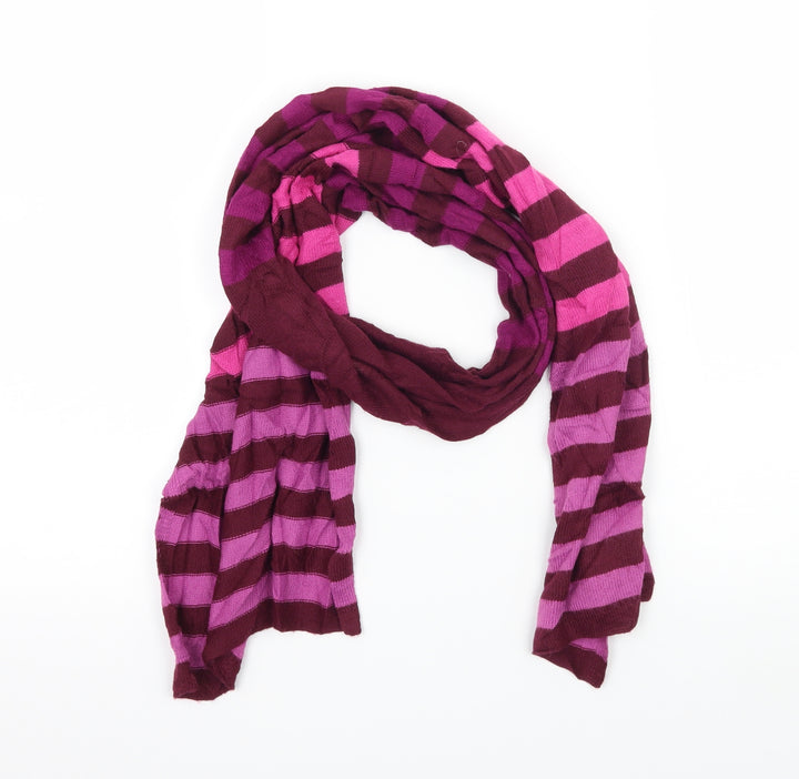 Gap Womens Pink Striped Knit  Scarf
