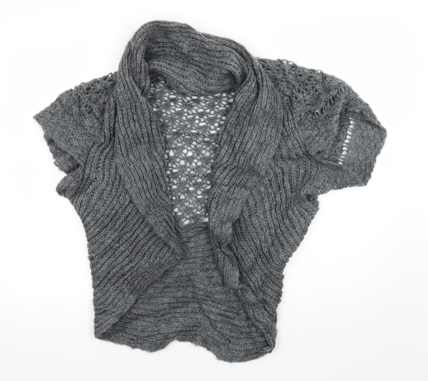 Per Una Womens Grey  Knit Cardigan Jumper Size M