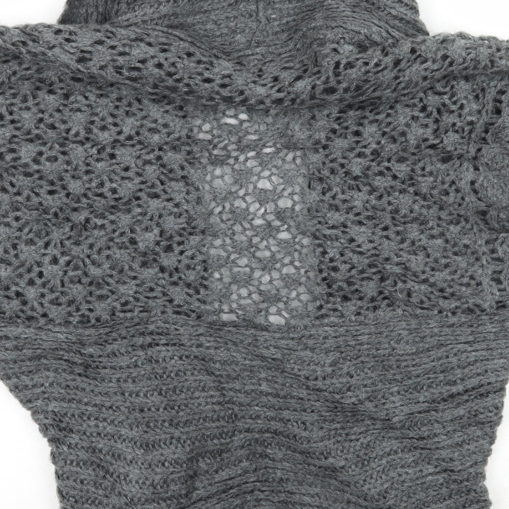 Per Una Womens Grey  Knit Cardigan Jumper Size M