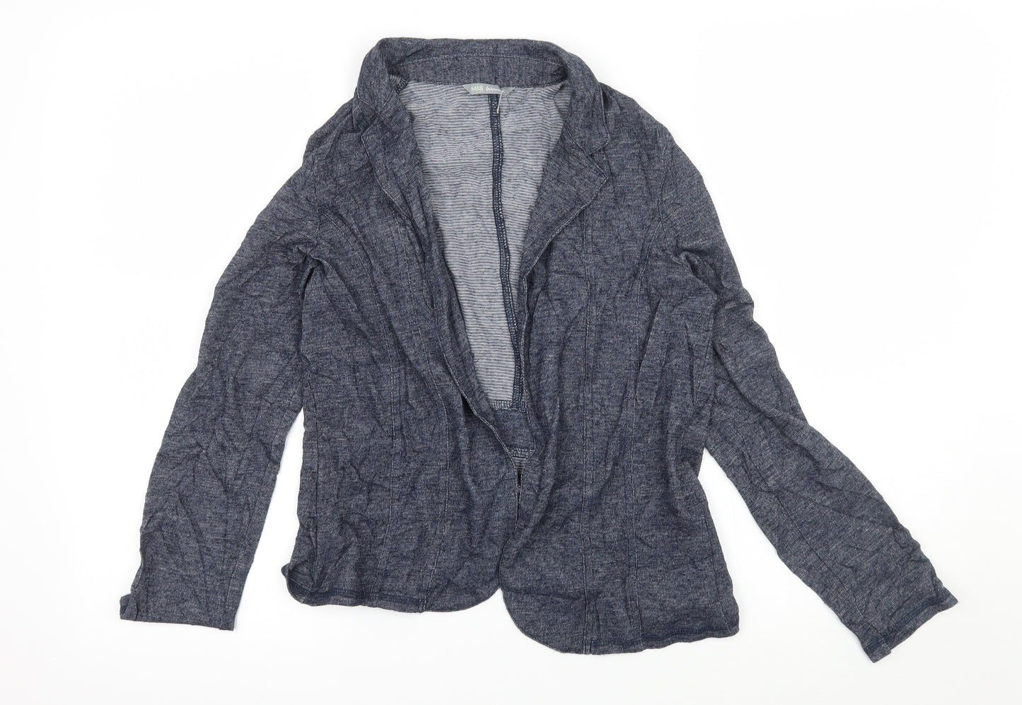 Marks and Spencer Womens Blue  Knit Cardigan Jumper Size 10
