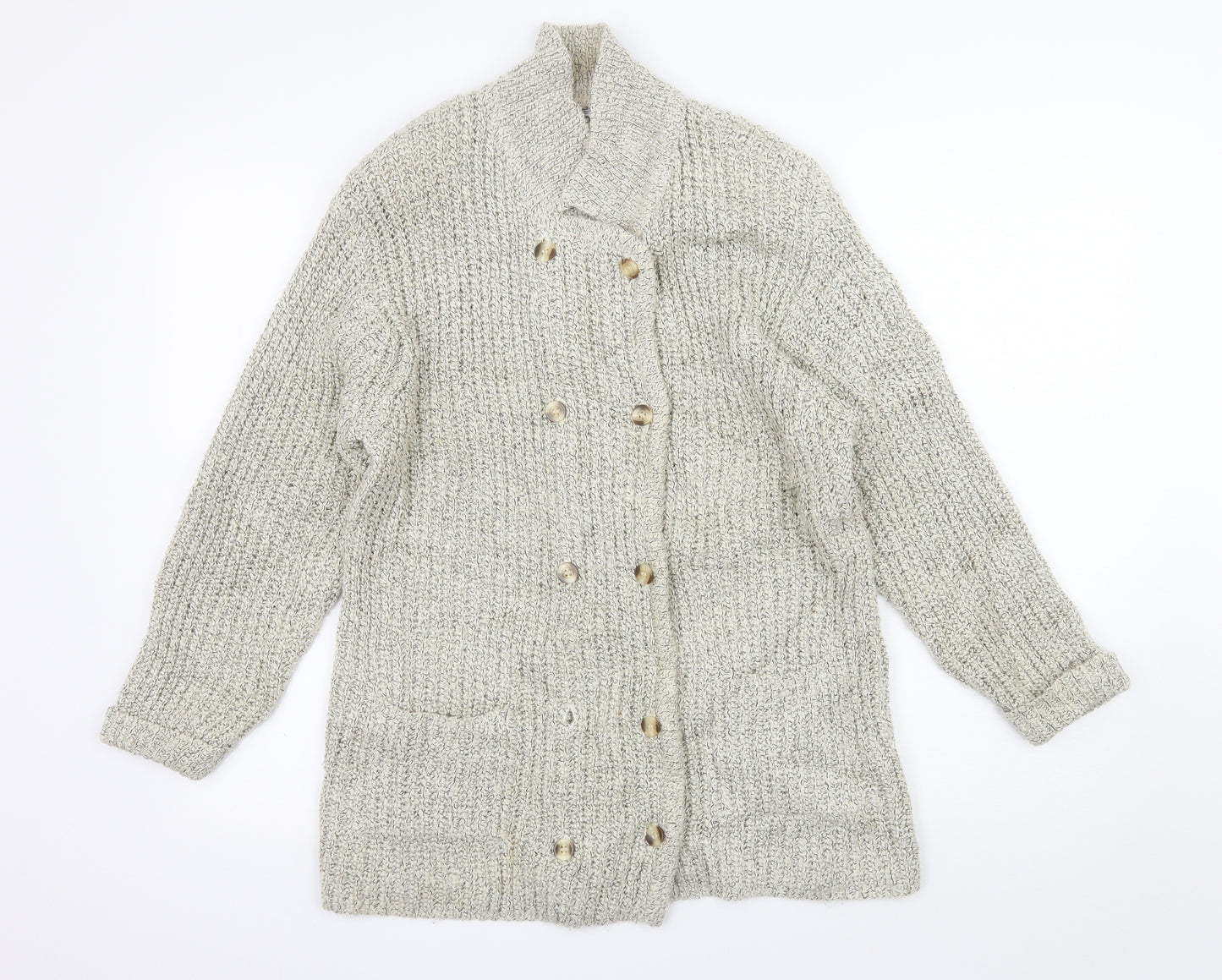 HONEY Womens Ivory  Knit Cardigan Jumper Size S