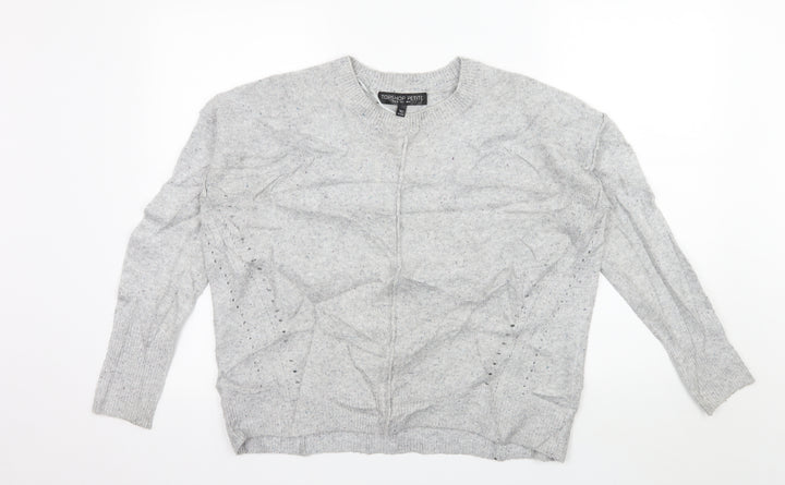 Topshop Womens Grey Knit Pullover Jumper Size 6