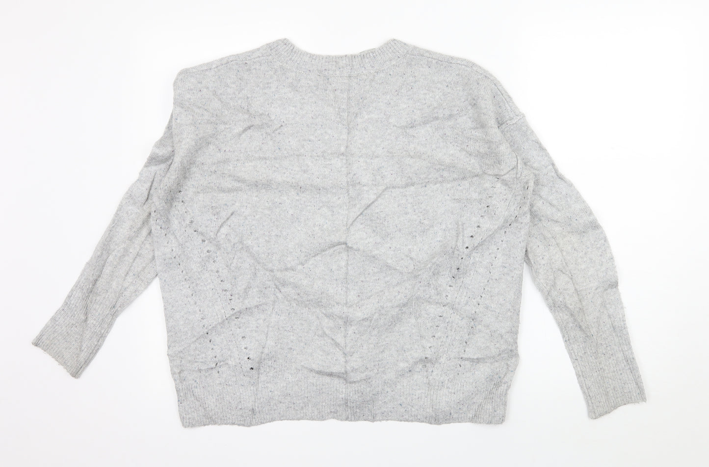 Topshop Womens Grey  Knit Pullover Jumper Size 6