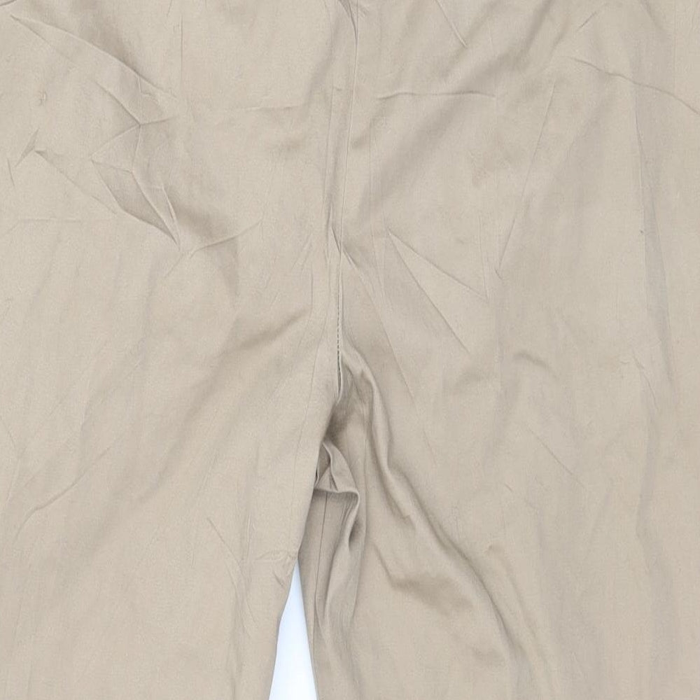Marks and Spencer Womens Brown   Cropped Trousers Size 14 L20 in