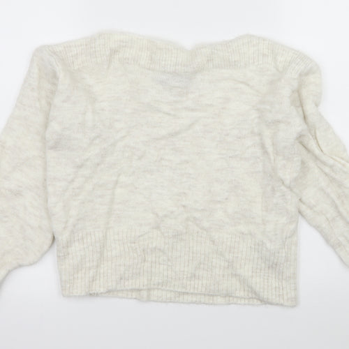 Marks and Spencer Womens Ivory  Knit Pullover Jumper Size S