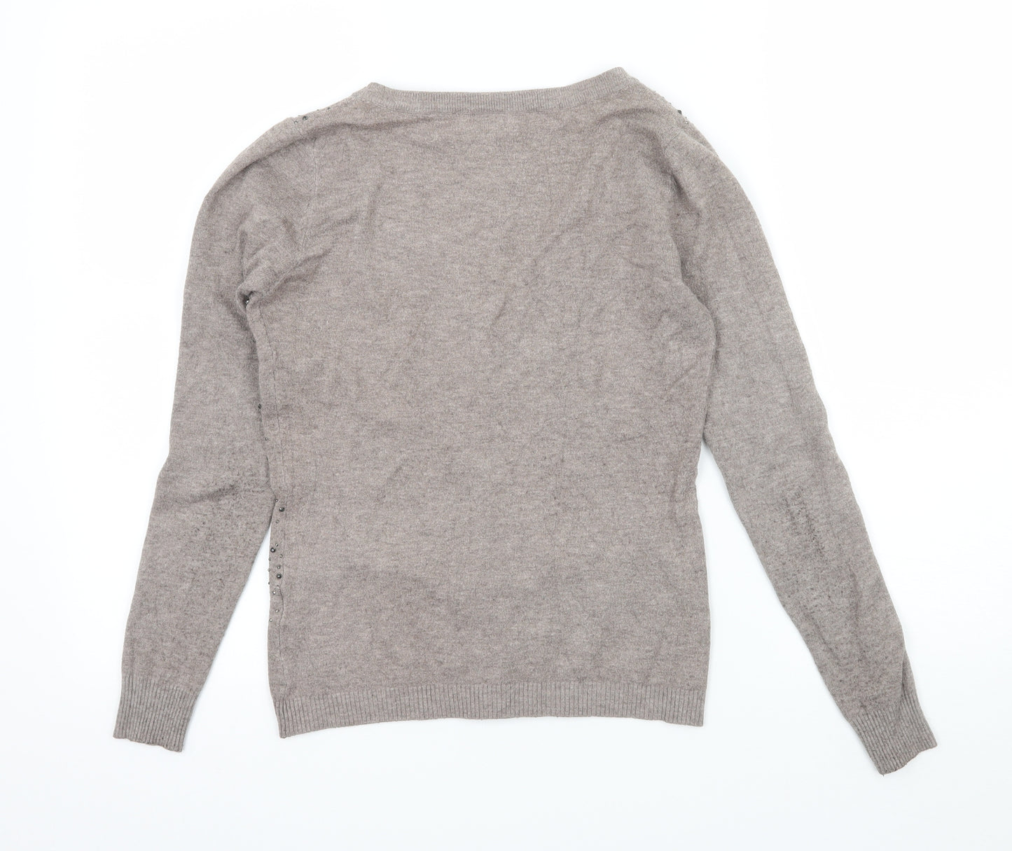 Tiramisu Womens Brown  Knit Cardigan Jumper Size M