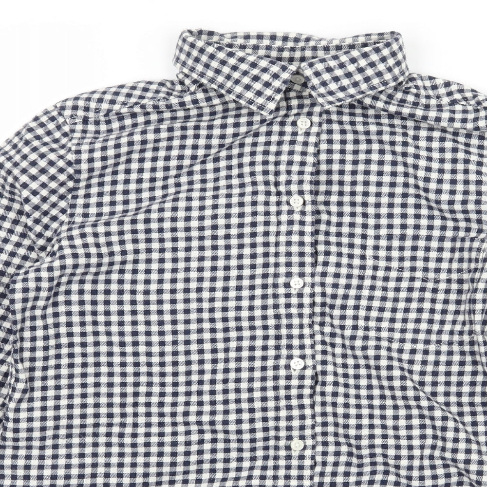 Uniqlo Mens Blue Check   Button-Up Size S