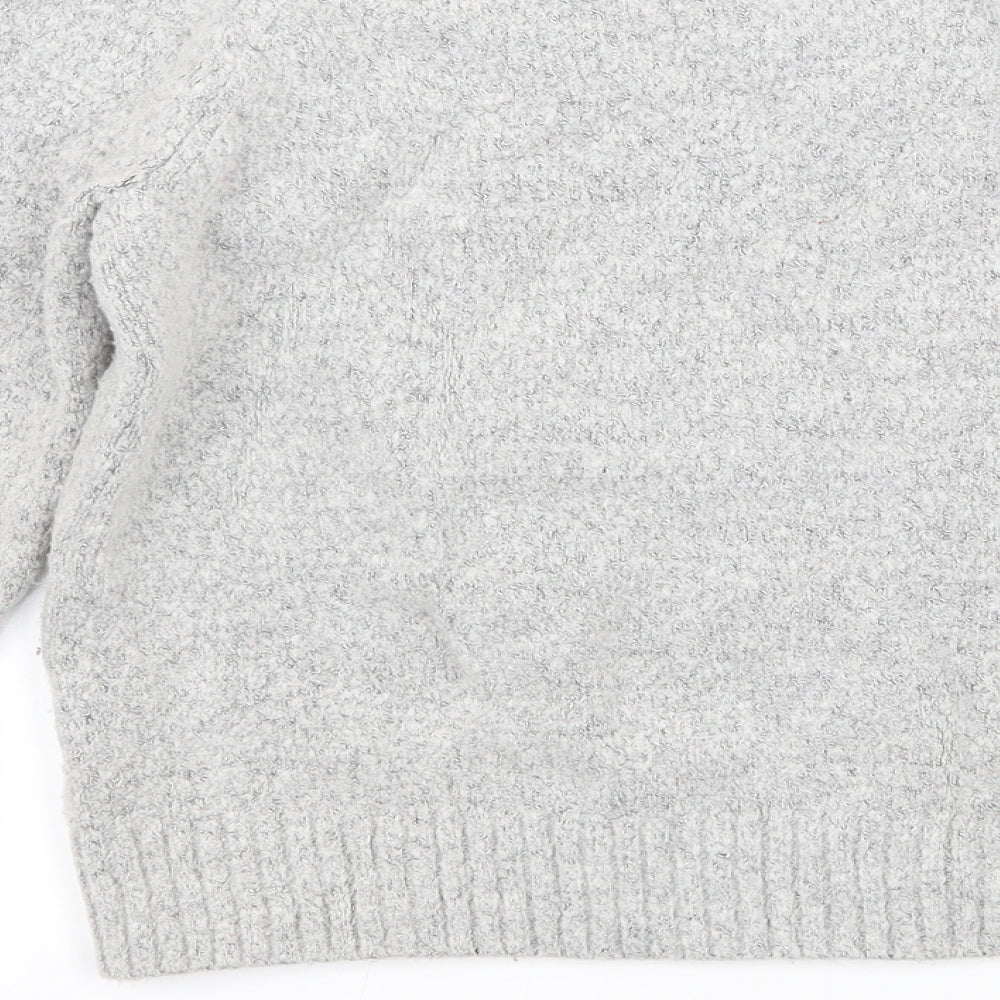 Kiabi Womens Grey  Knit Pullover Jumper Size 10