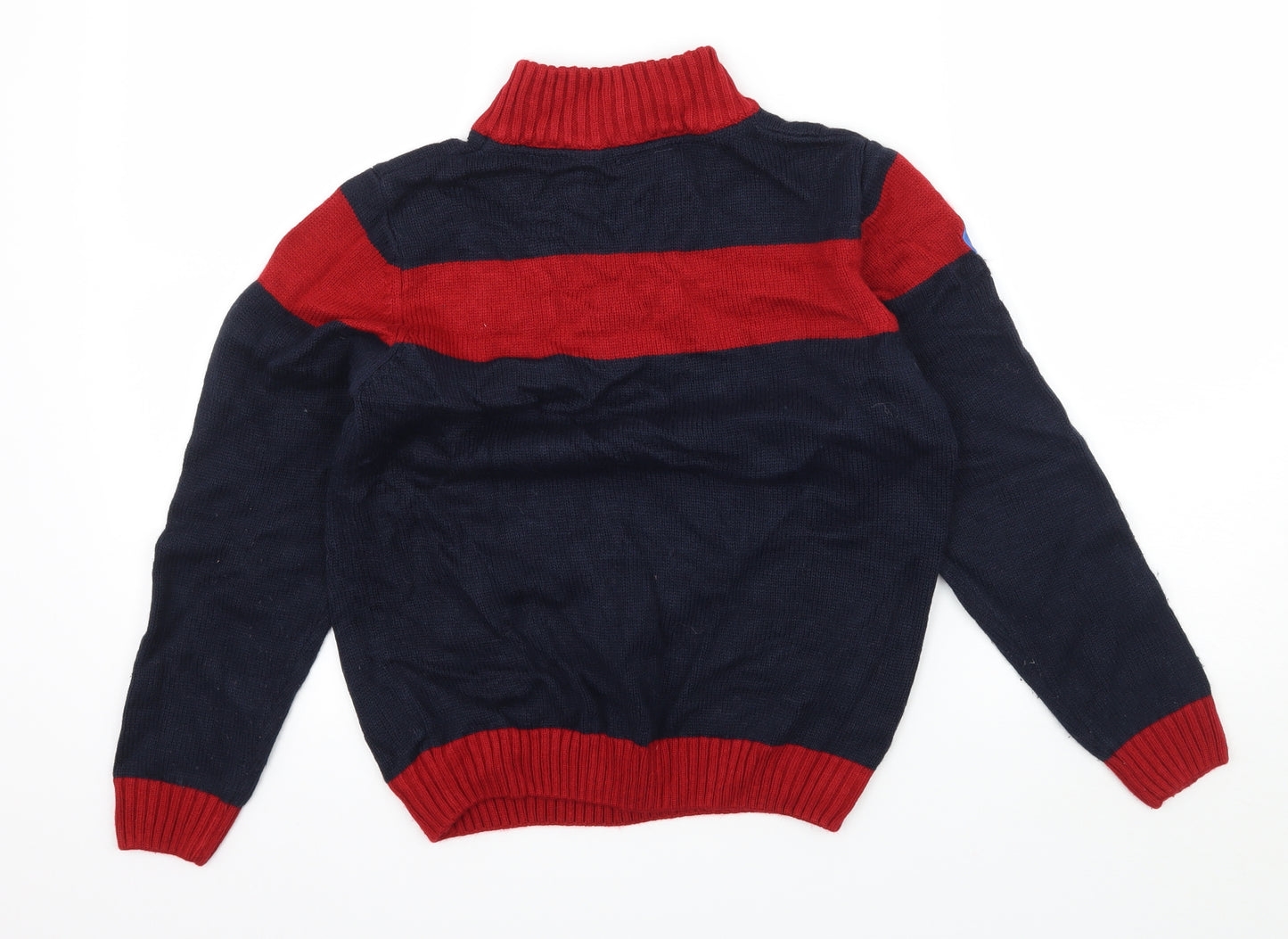 Beverly Hills Polo Club Boys Blue  Knit Pullover Jumper Size 11-12 Years
