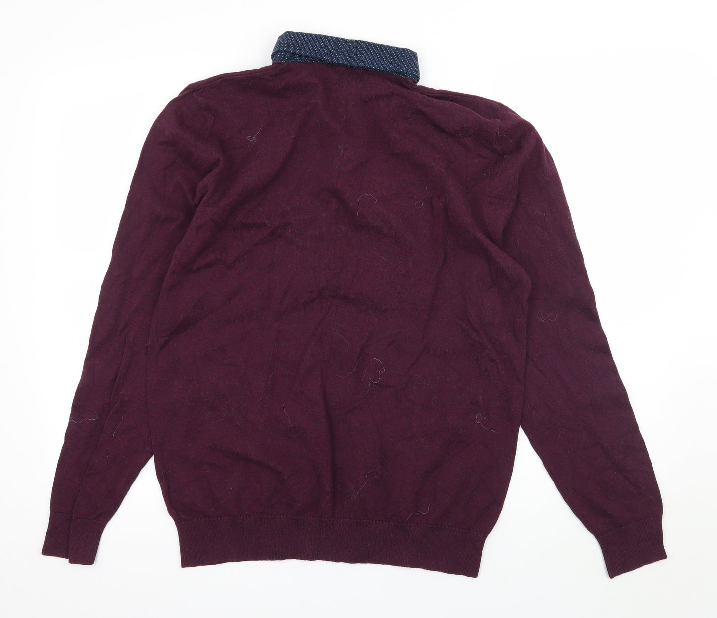NEXT Womens Purple  Knit Pullover Jumper Size L