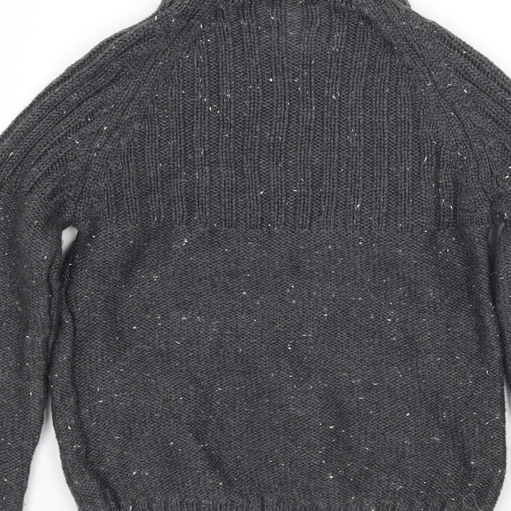 EofM Boys Grey  Knit Pullover Jumper Size 4-5 Years