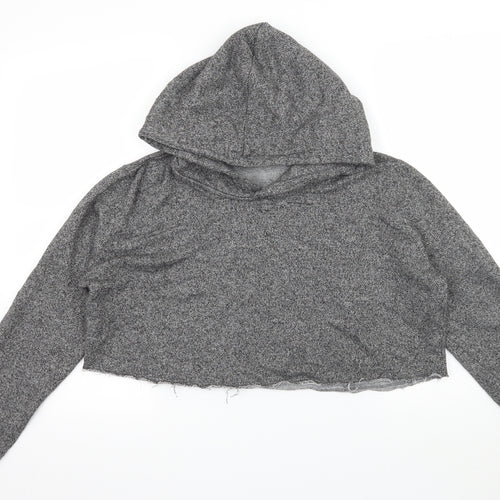 John GALT Womens Grey  Jersey Pullover Hoodie One Size