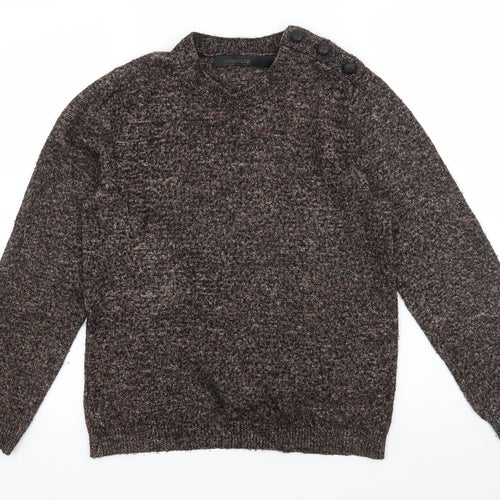 Topman Mens Brown  Knit Pullover Jumper Size S