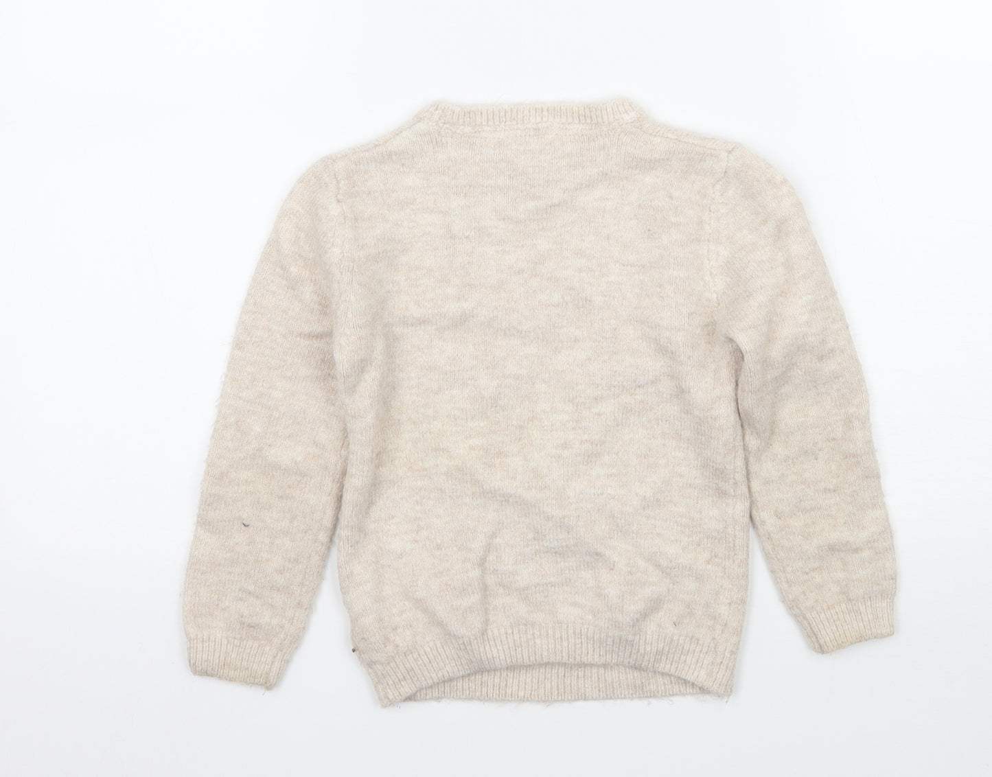 Primark Girls Pink  Knit Pullover Jumper Size 6-7 Years  - Rabbit
