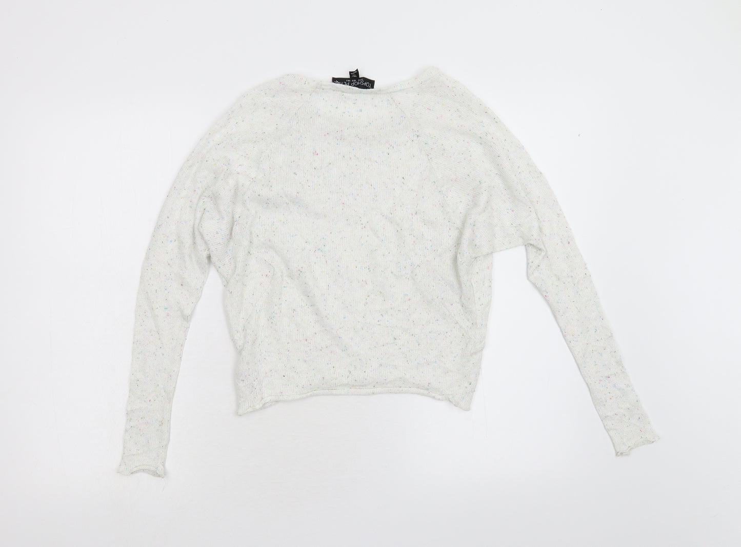 Topshop Womens White   Pullover Jumper Size 4