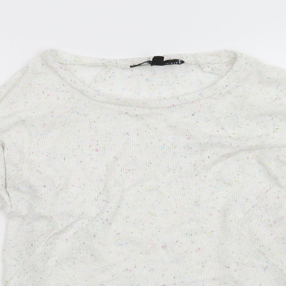 Topshop Womens White   Pullover Jumper Size 4