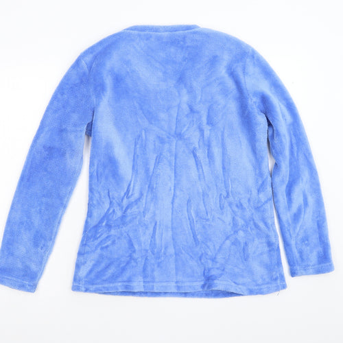 Damart Womens Blue  Fleece Top Pyjama Top Size S