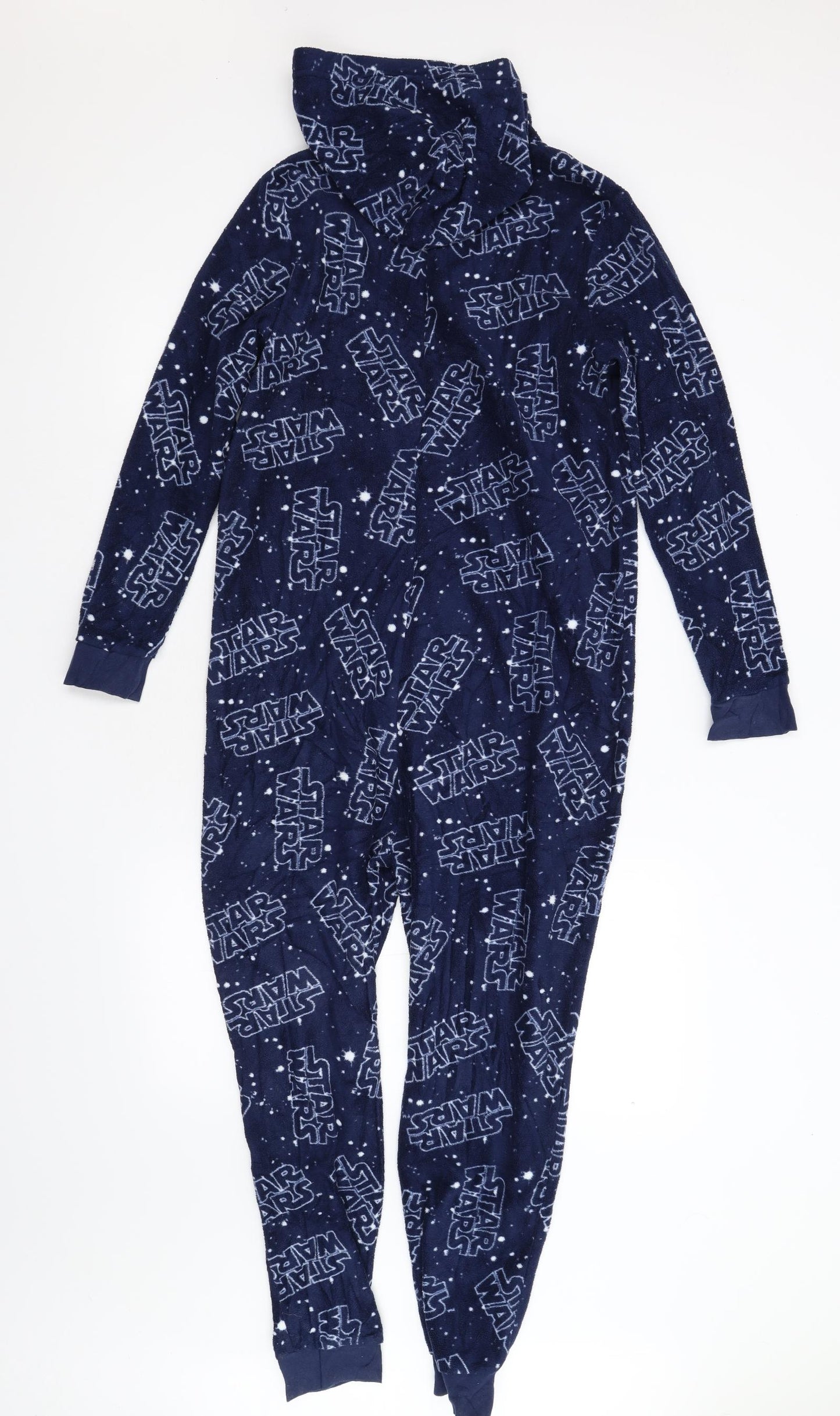 H&M Boys Blue Geometric Fleece  One Piece Size 11-12 Years  - STAR WARS