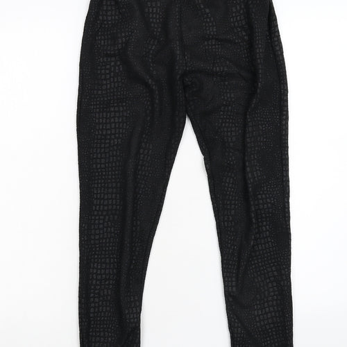 Preworn Womens Black   Carrot Leggings Size 12 L27 in