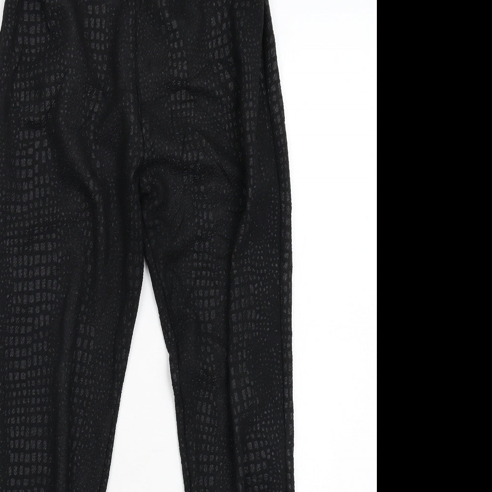 Preworn Womens Black   Carrot Leggings Size 12 L27 in
