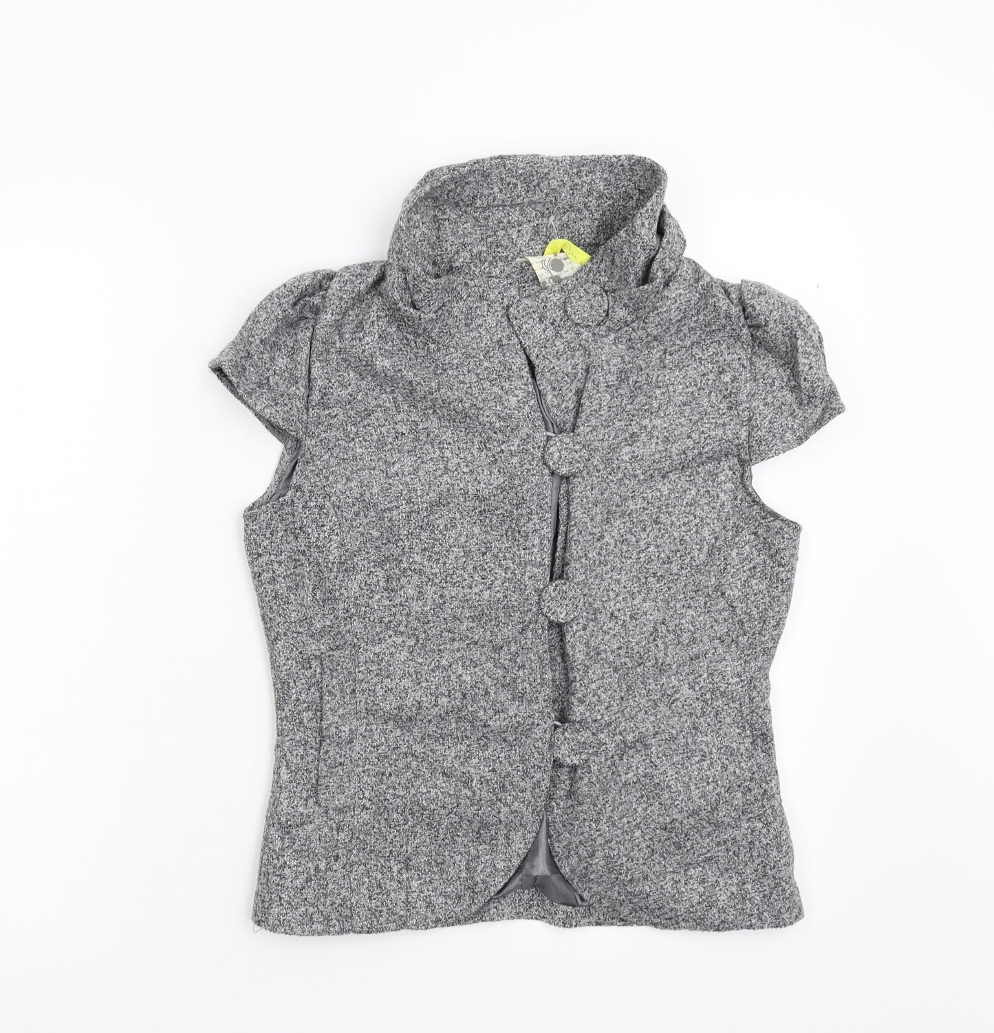 ICHI Womens Grey   Jacket Poncho Size S