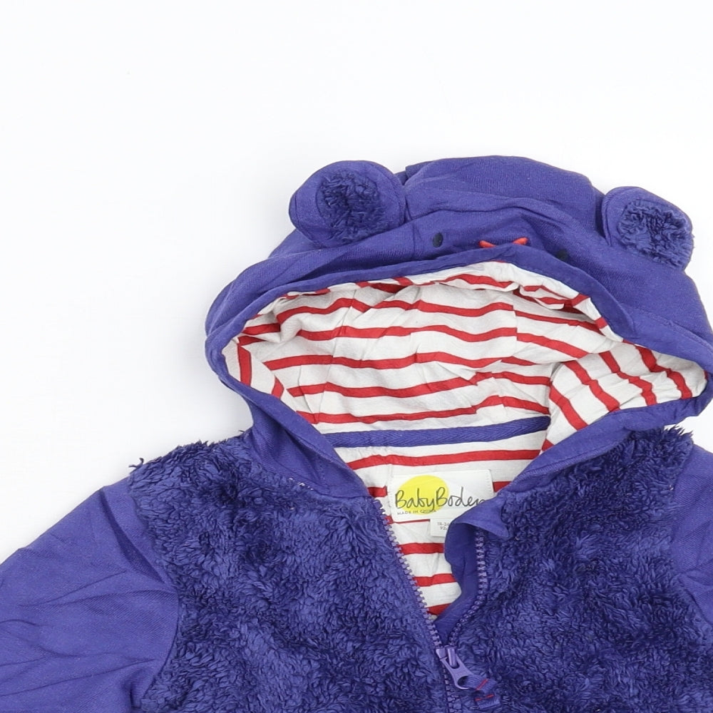 Mini Boden Baby Blue   Jacket  Size 18-24 Months  - Ears Hood