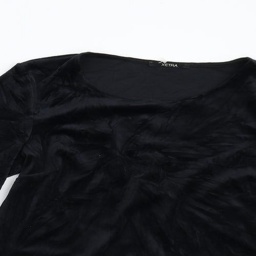 XETRA Womens Black   Pullover Jumper Size S  - Puff Sleeves