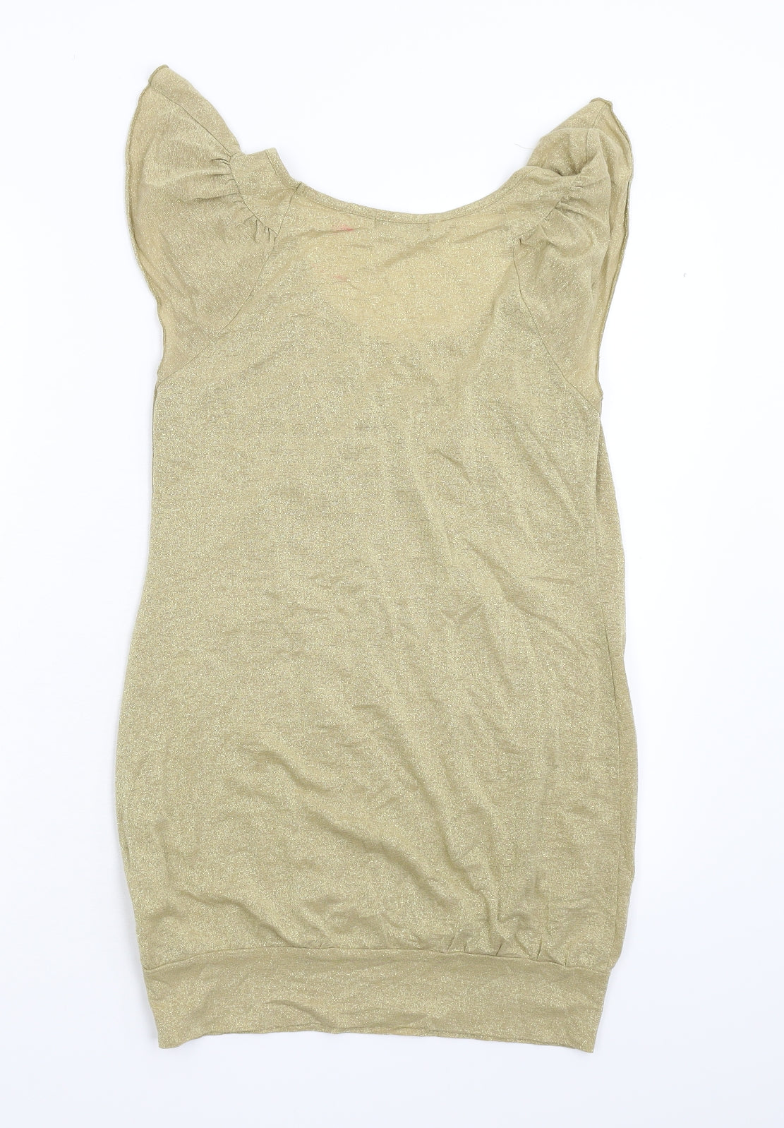 Miso Womens Gold   Basic T-Shirt Size 10