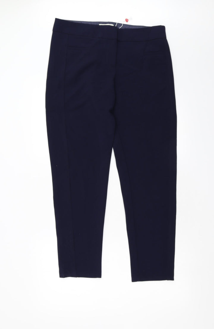 Louche Womens Blue Trousers Size 14 L29 in