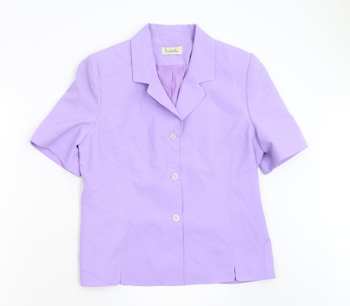 Isabelle Womens Purple Jacket Size 14