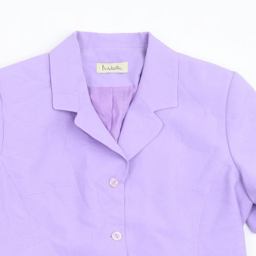 Isabelle Womens Purple   Jacket  Size 14