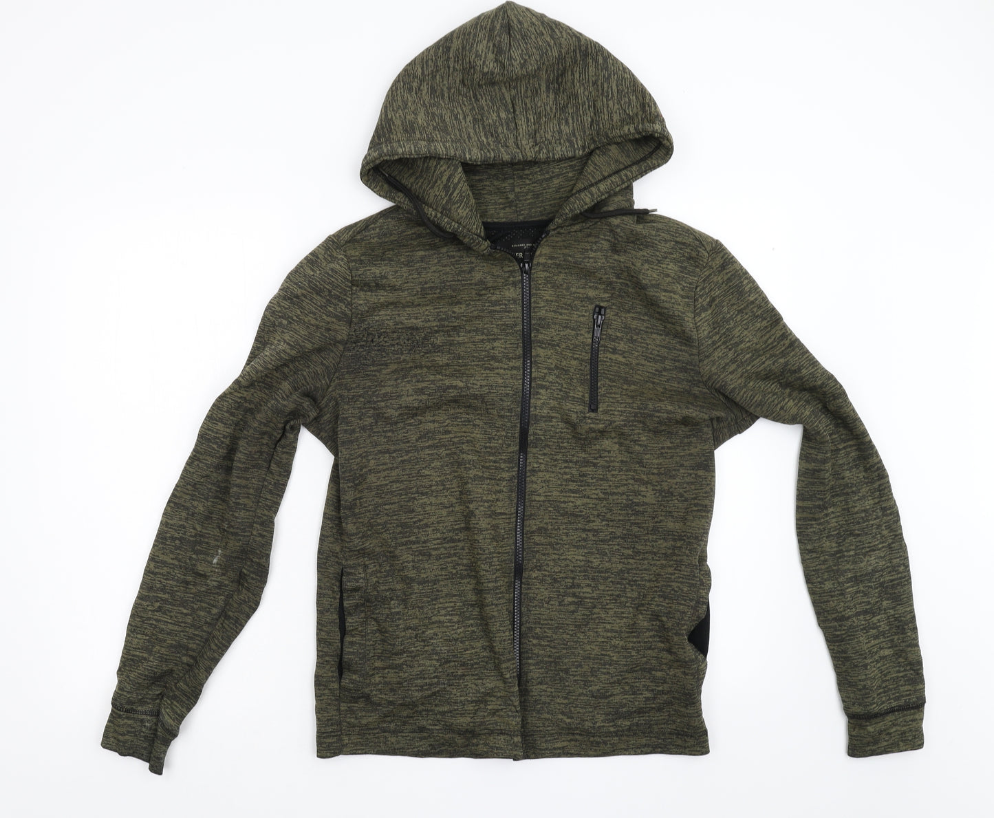 River Island Mens Green   Full Zip Hoodie Size XS