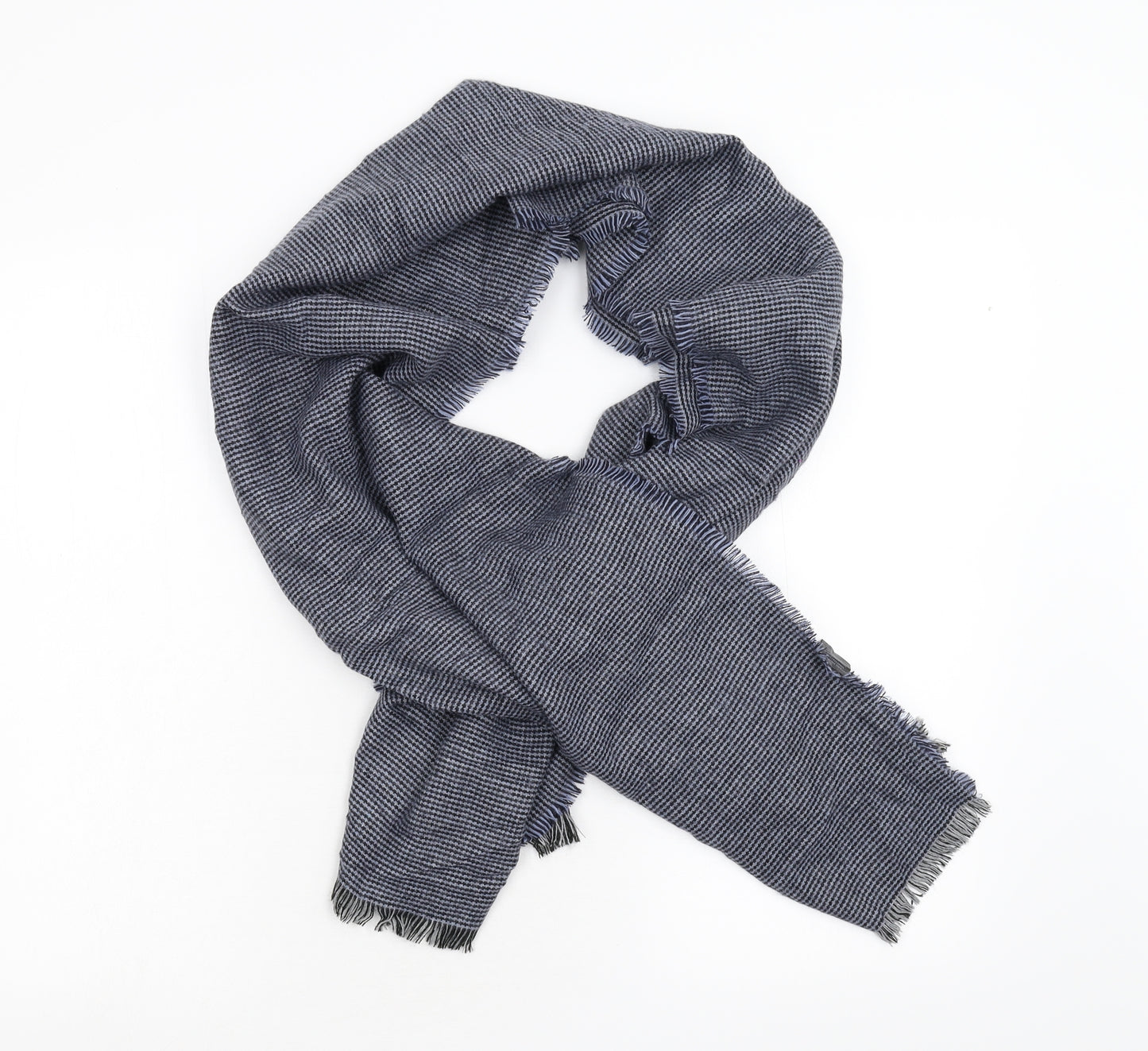 Preworn Unisex Blue Camouflage  Scarf  One Size