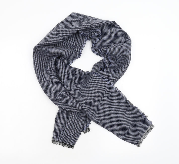 Preworn Unisex Blue Camouflage Scarf One Size