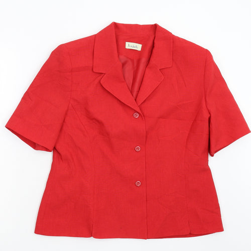 Isabelle Womens Red   Jacket  Size 16