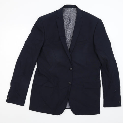 Red Herring Mens Blue   Jacket Suit Jacket Size 42