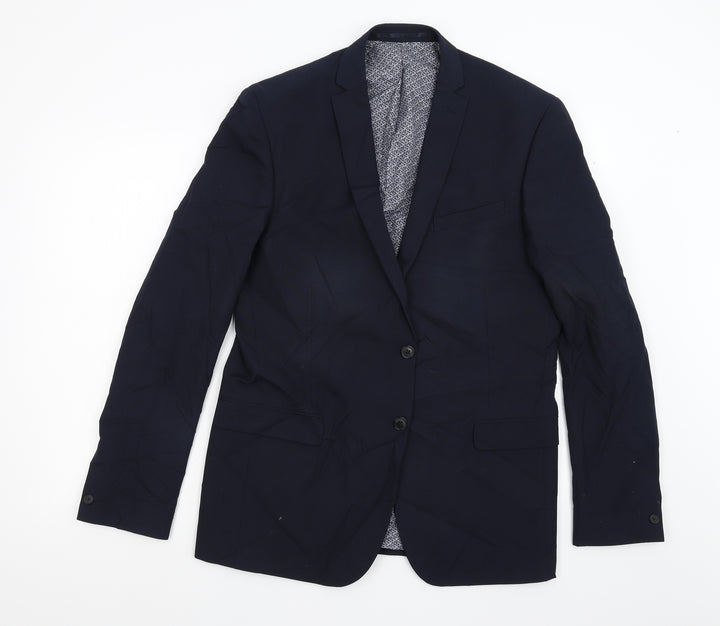 Red Herring Mens Blue   Jacket Suit Jacket Size 42