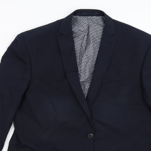 Red Herring Mens Blue   Jacket Suit Jacket Size 42
