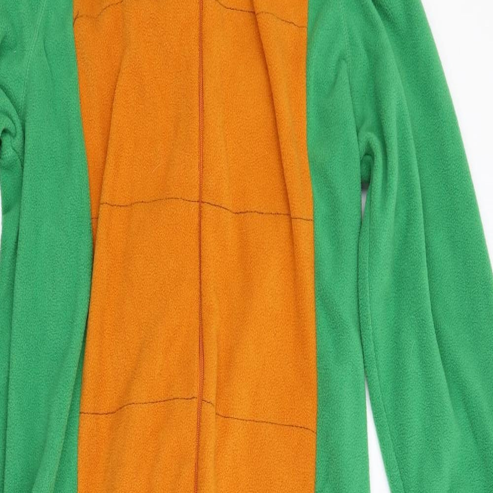 Cedar Wood State Mens Green Solid Fleece  One Piece Size M  - Crocodile Hood